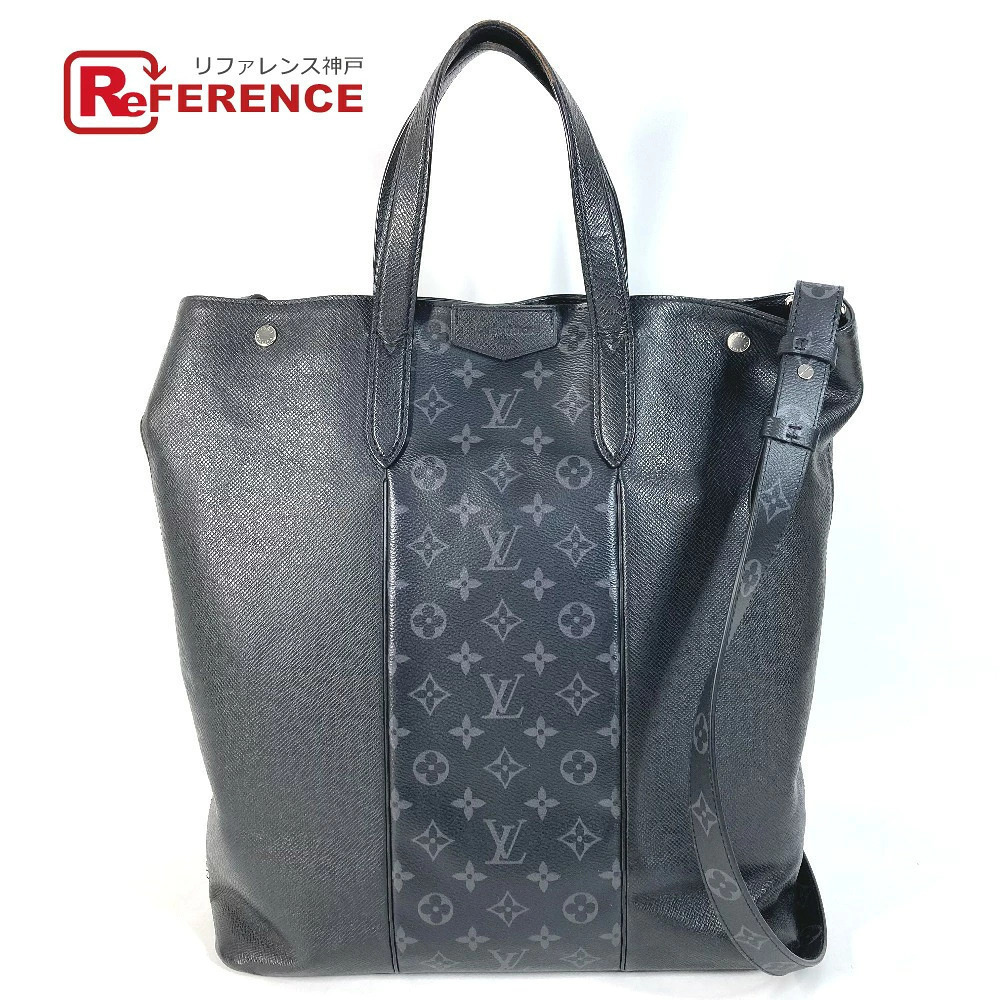 Louis Vuitton Taigarama City Tote Handbag Vertical Bag Shoulder Taiga Leather